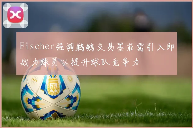 Fischer强调鹈鹕交易墨菲需引入即战力球员以提升球队竞争力
